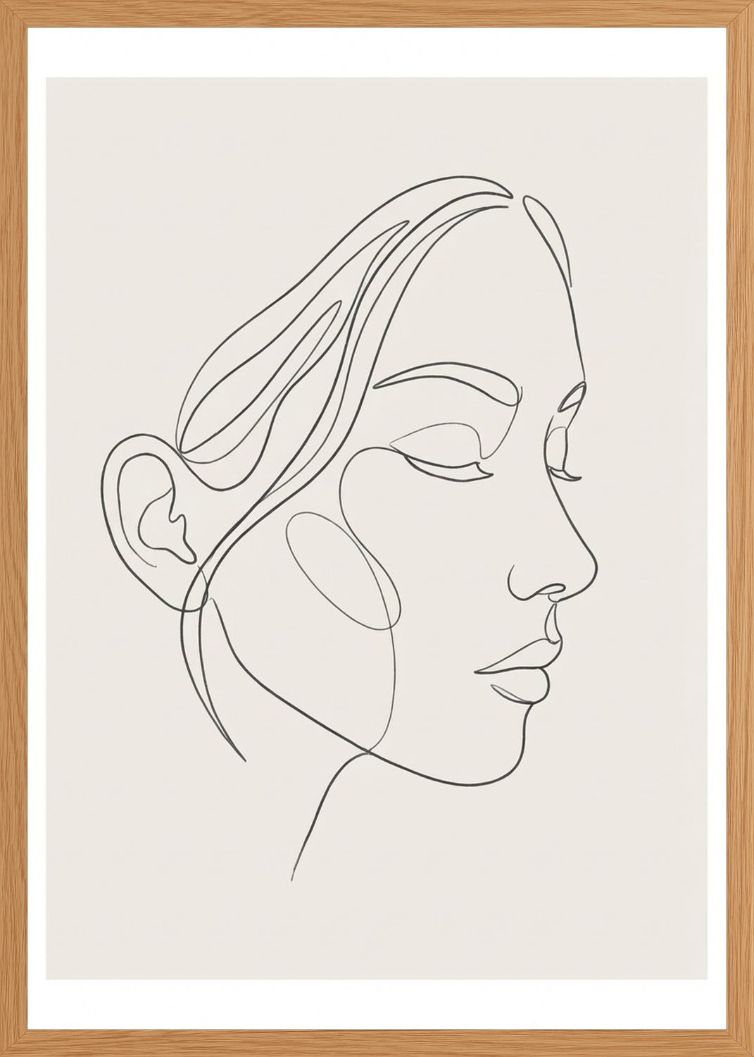Poster in oak frame