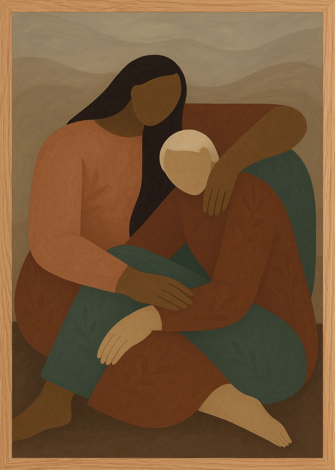 Poster in oak frame