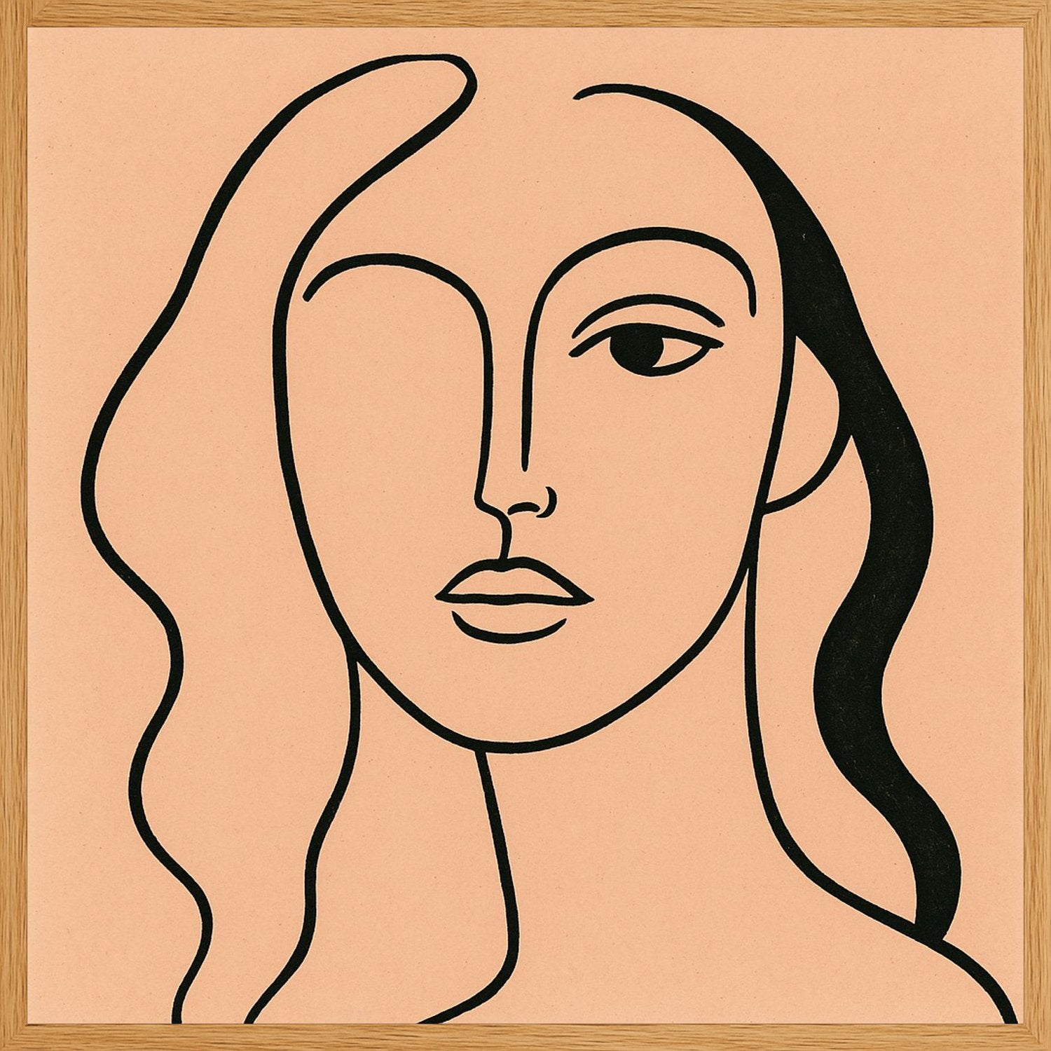Poster in oak frame