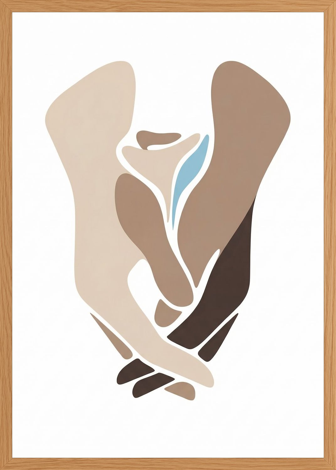 Poster in oak frame