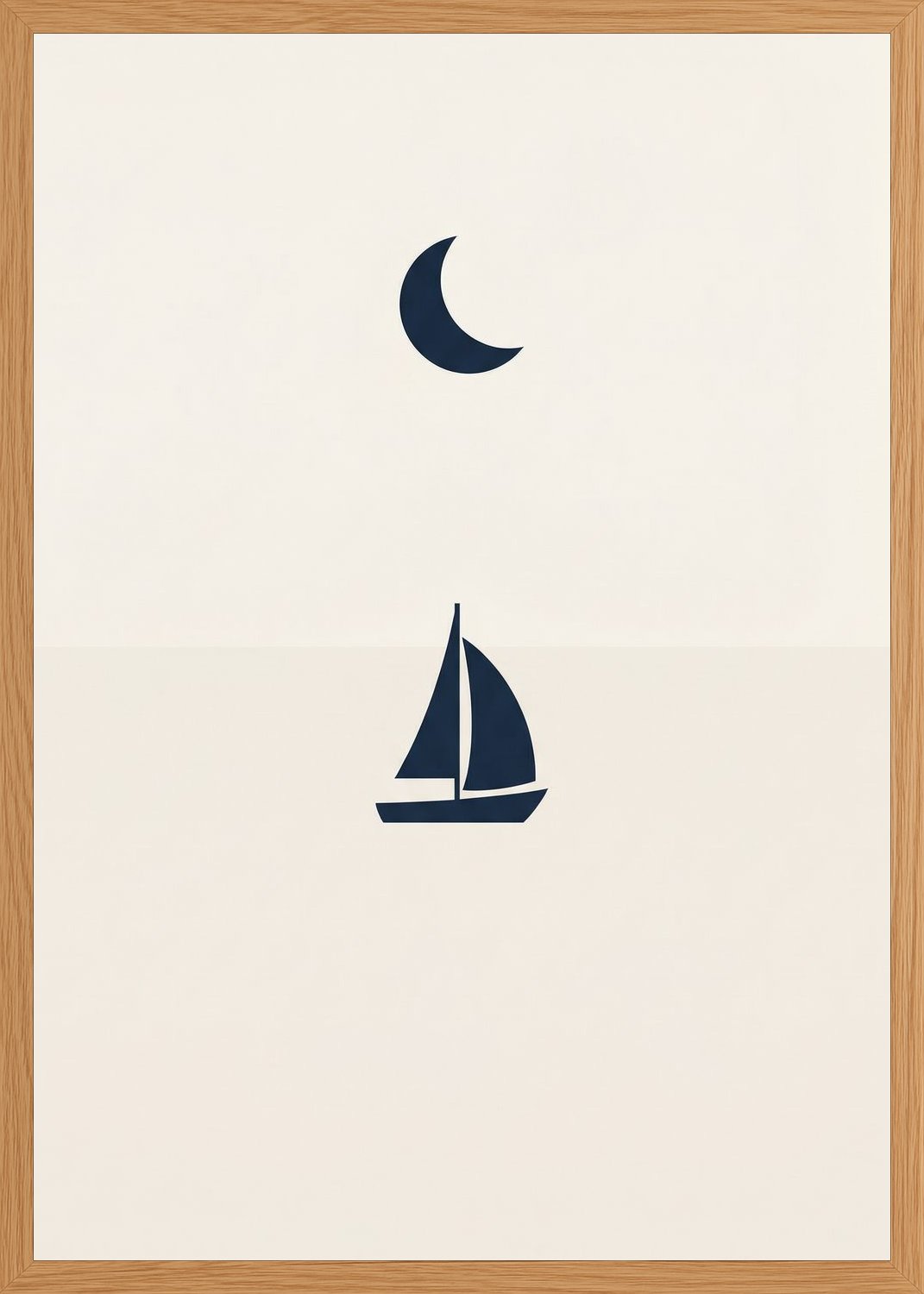 Poster in oak frame