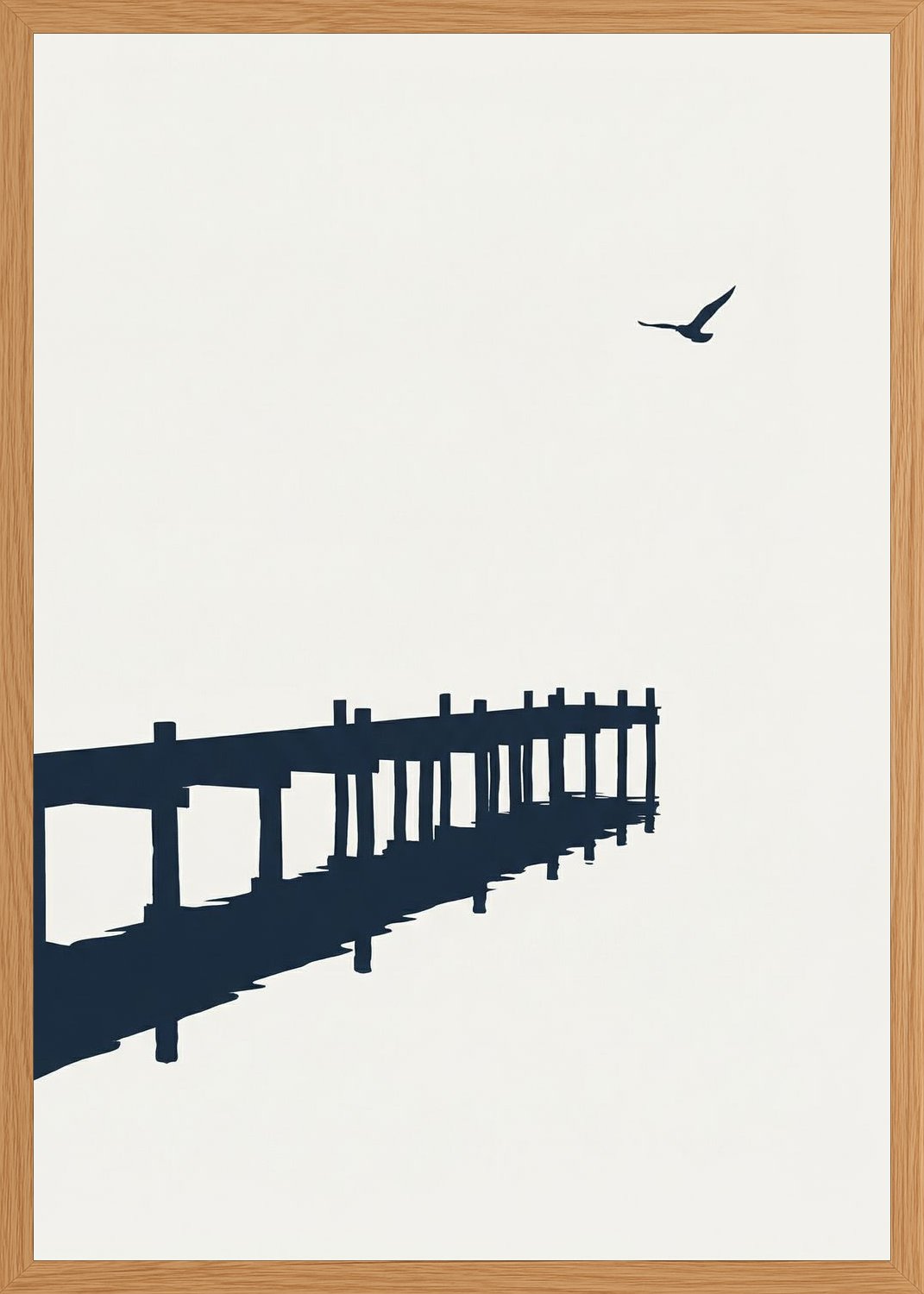Poster in oak frame