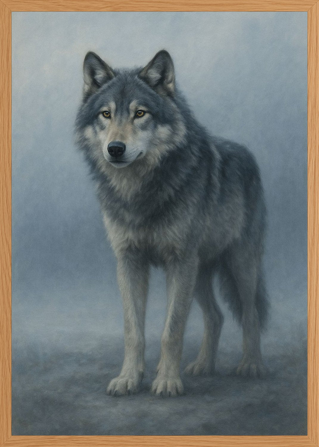 Poster in oak frame