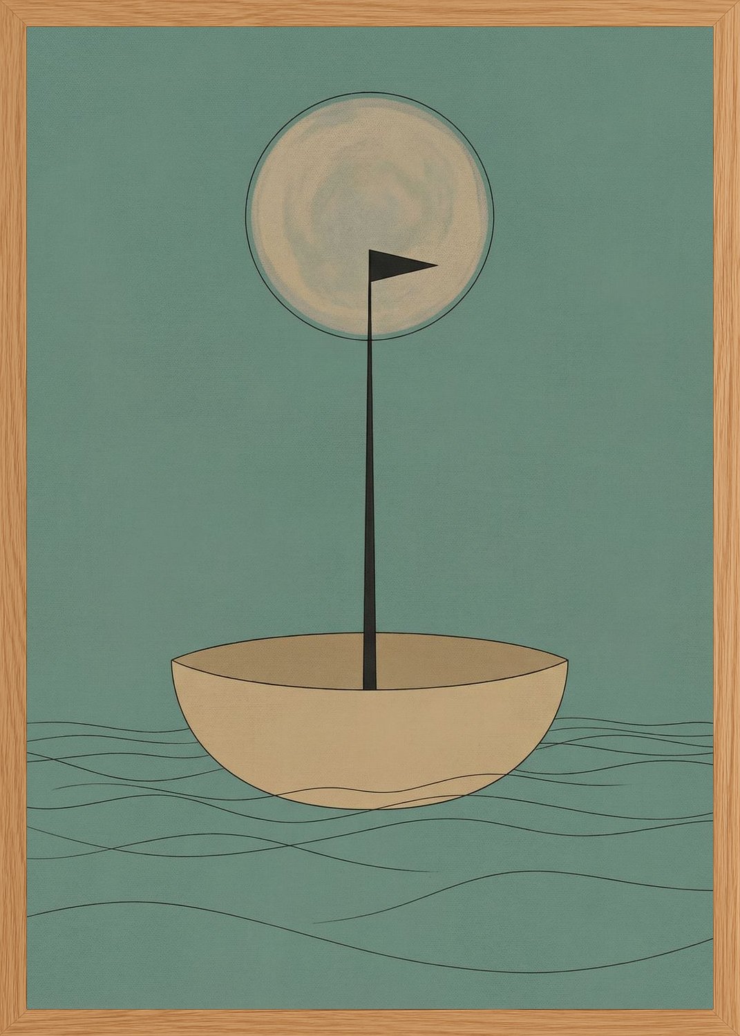 Poster in oak frame