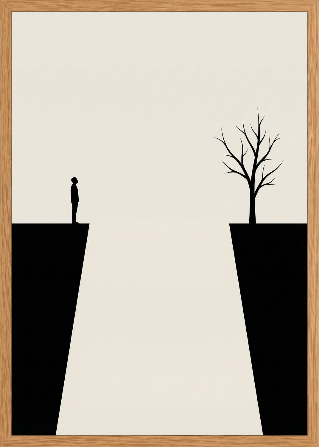 Poster in oak frame