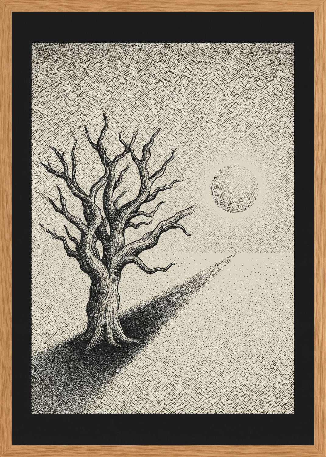 Poster in oak frame