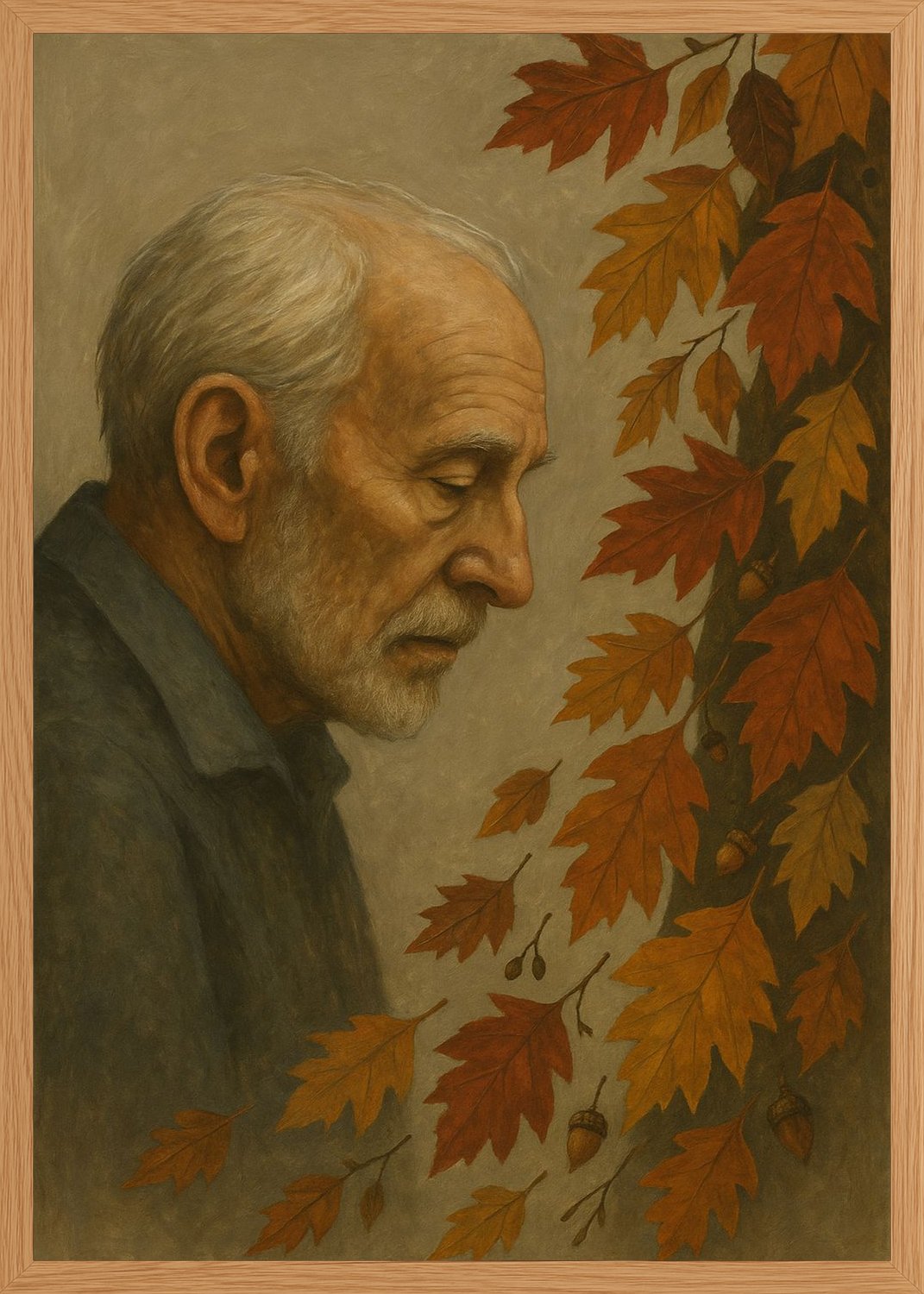 Poster in oak frame