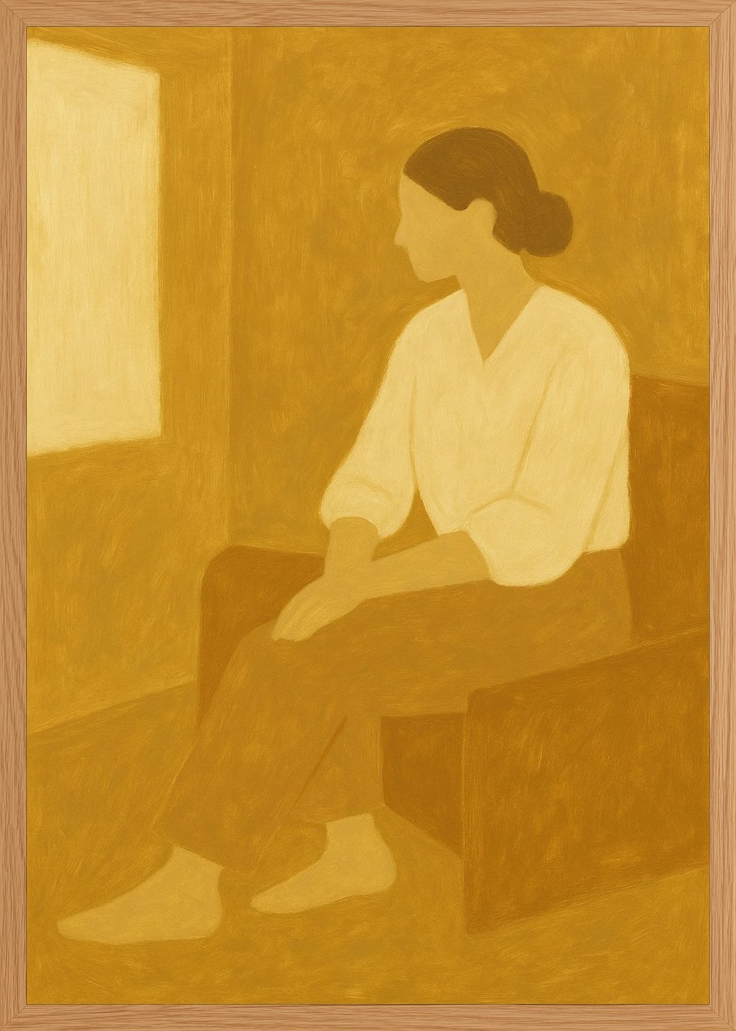 Poster in oak frame