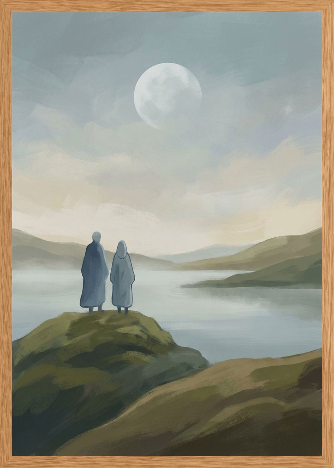 Poster in oak frame