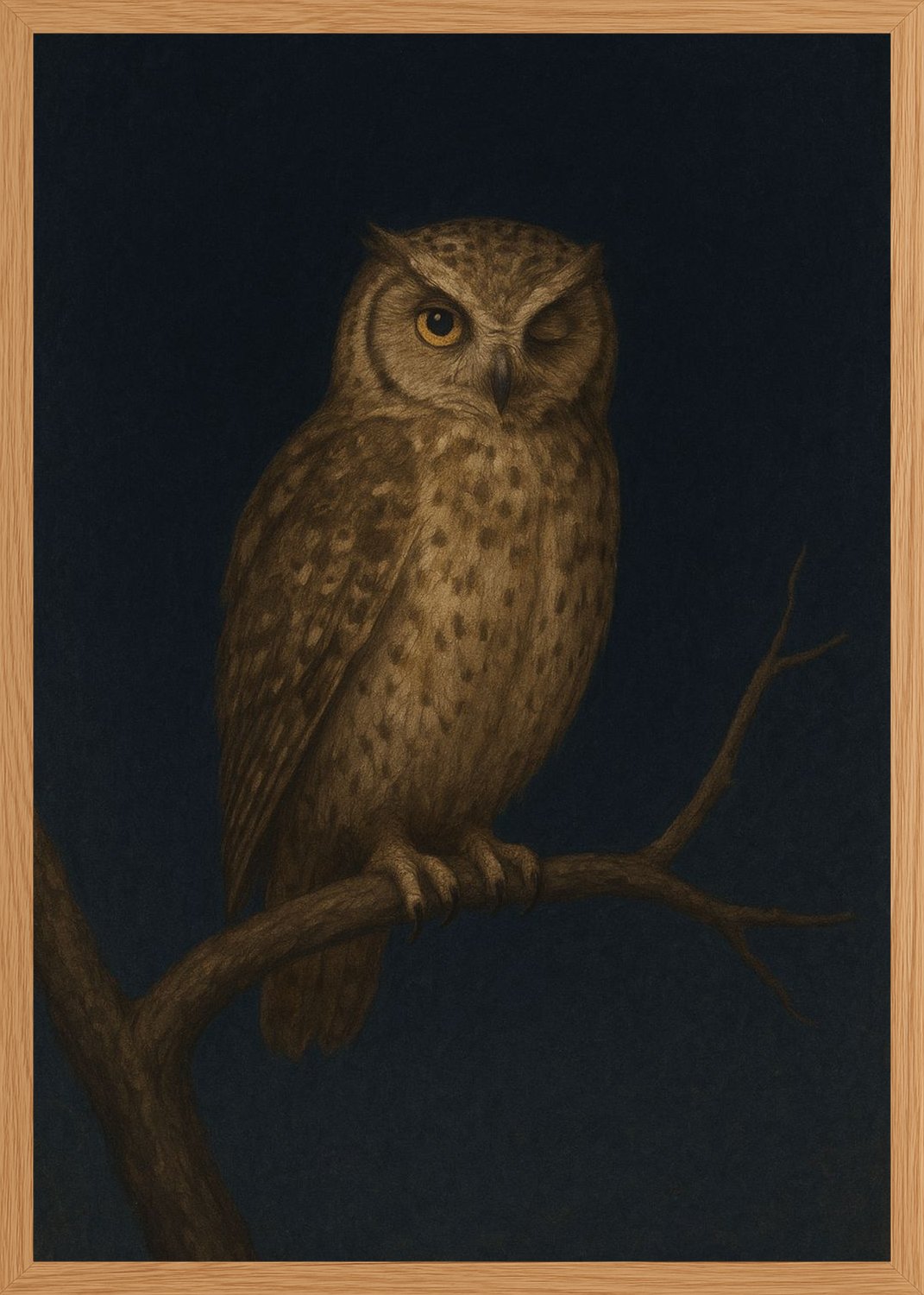 Poster in oak frame