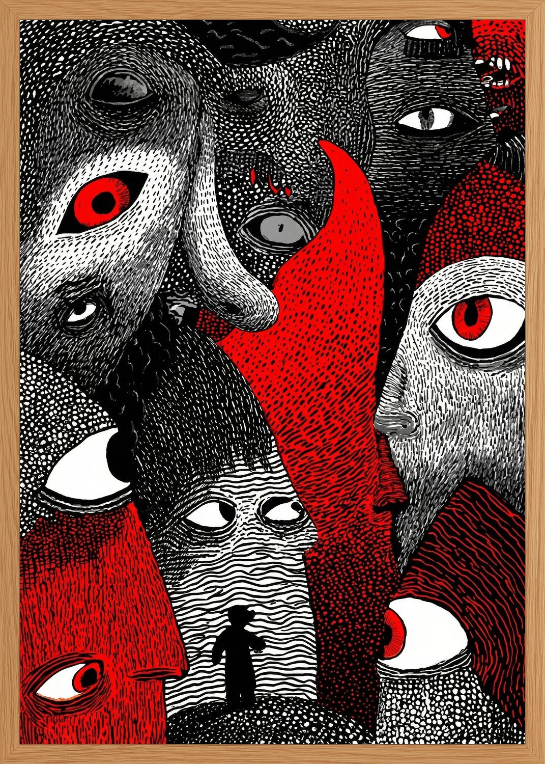 Poster in oak frame