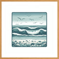 Poster in oak frame