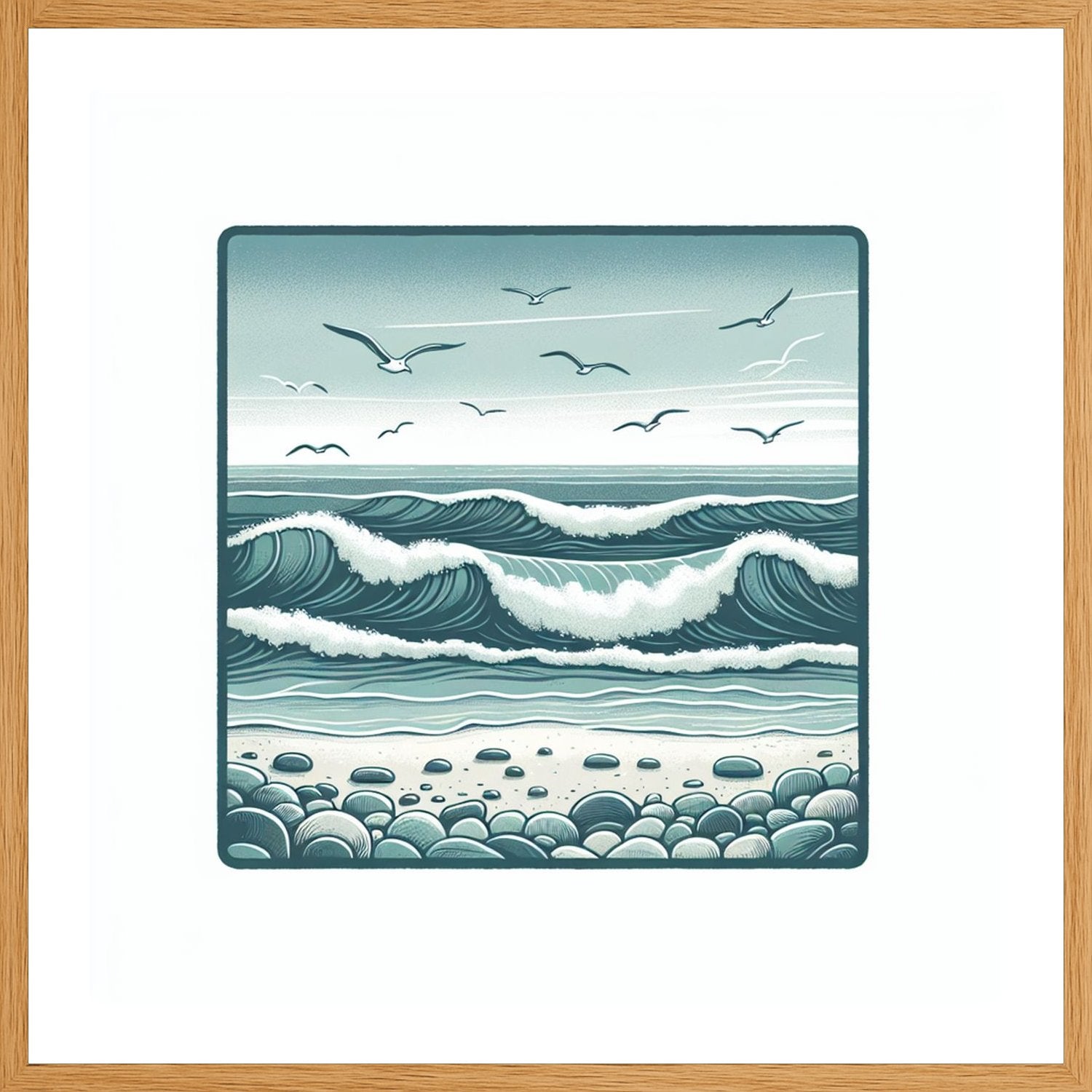 Poster in oak frame