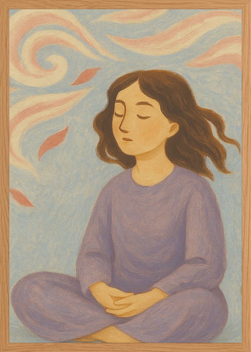 Poster in oak frame