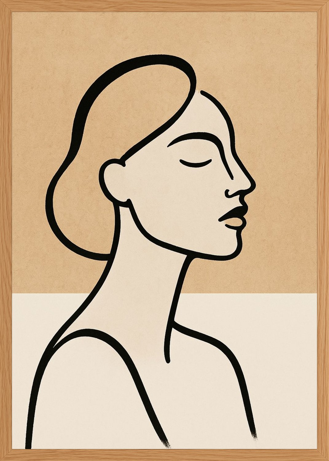 Poster in oak frame