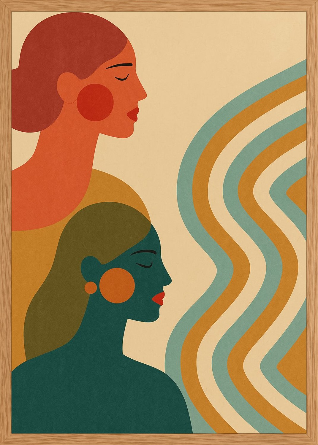 Poster in oak frame