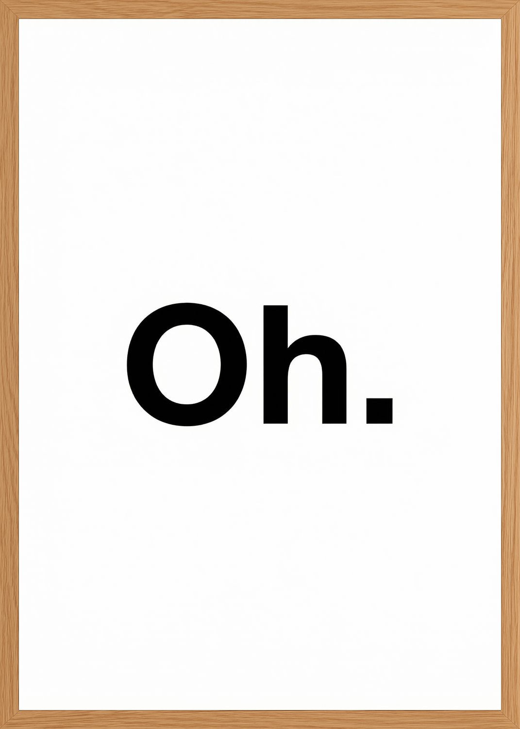 Poster in oak frame