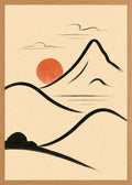 Poster in oak frame