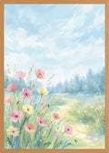 Poster in oak frame