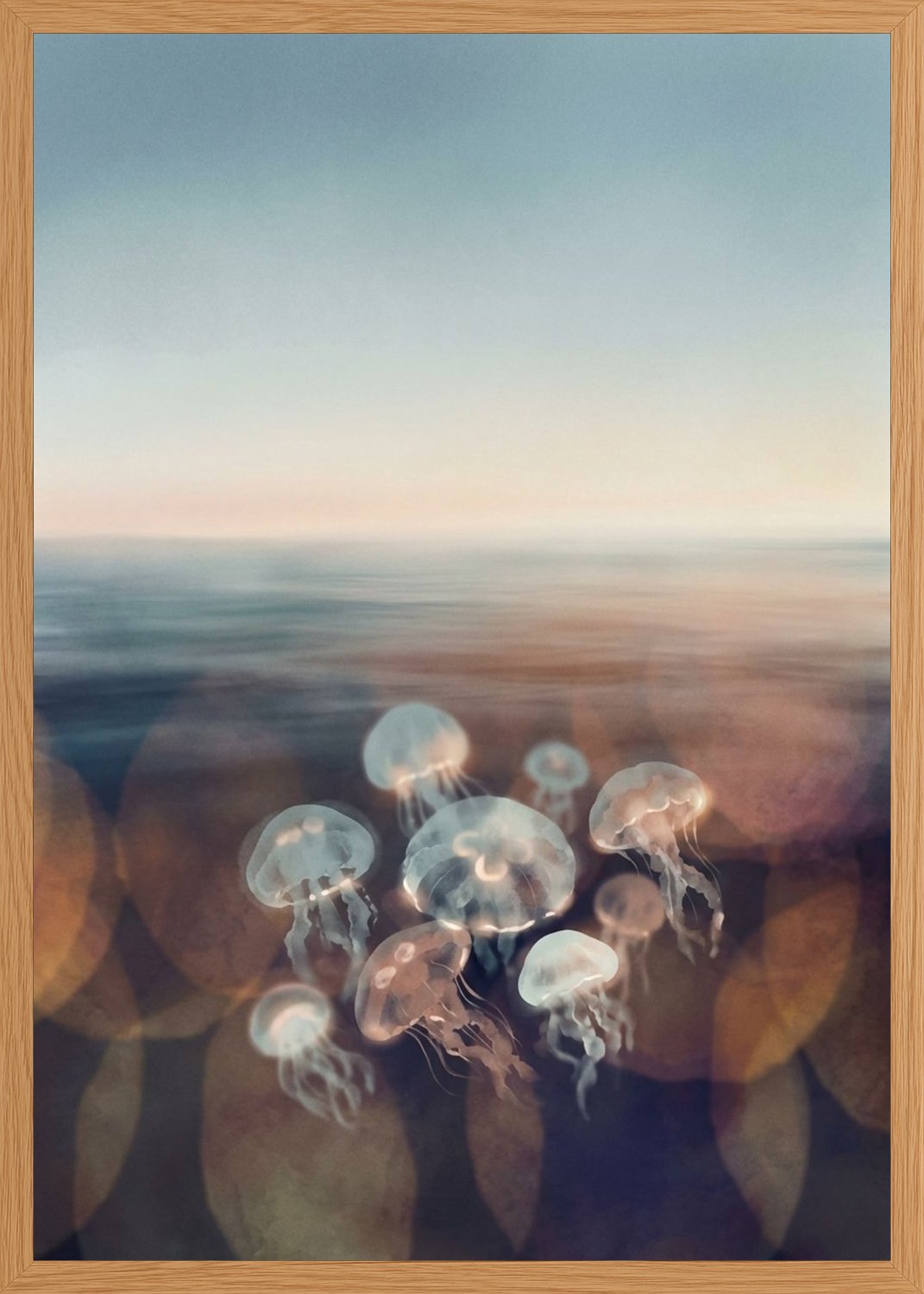 Poster in oak frame