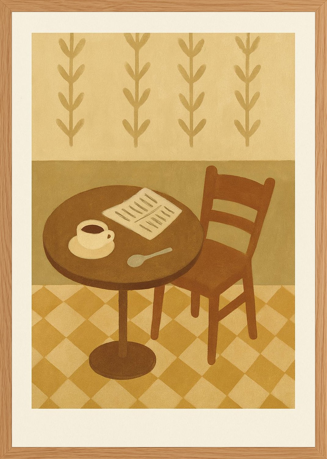 Poster in oak frame