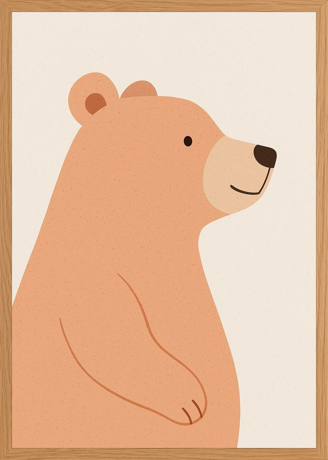 Poster in oak frame