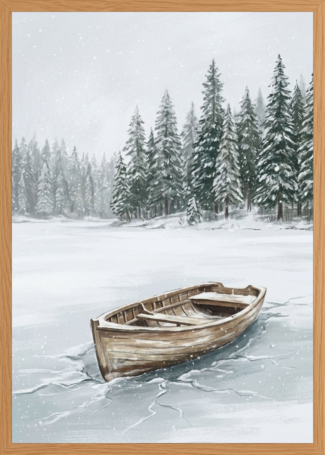 Poster in oak frame