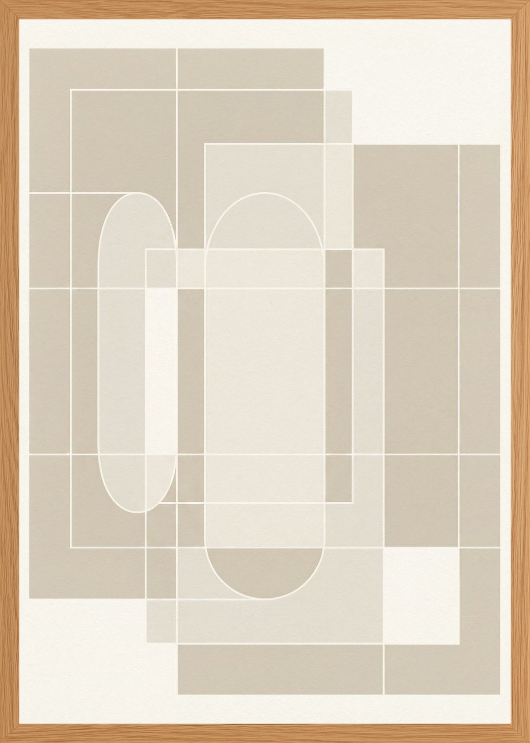 Poster in oak frame