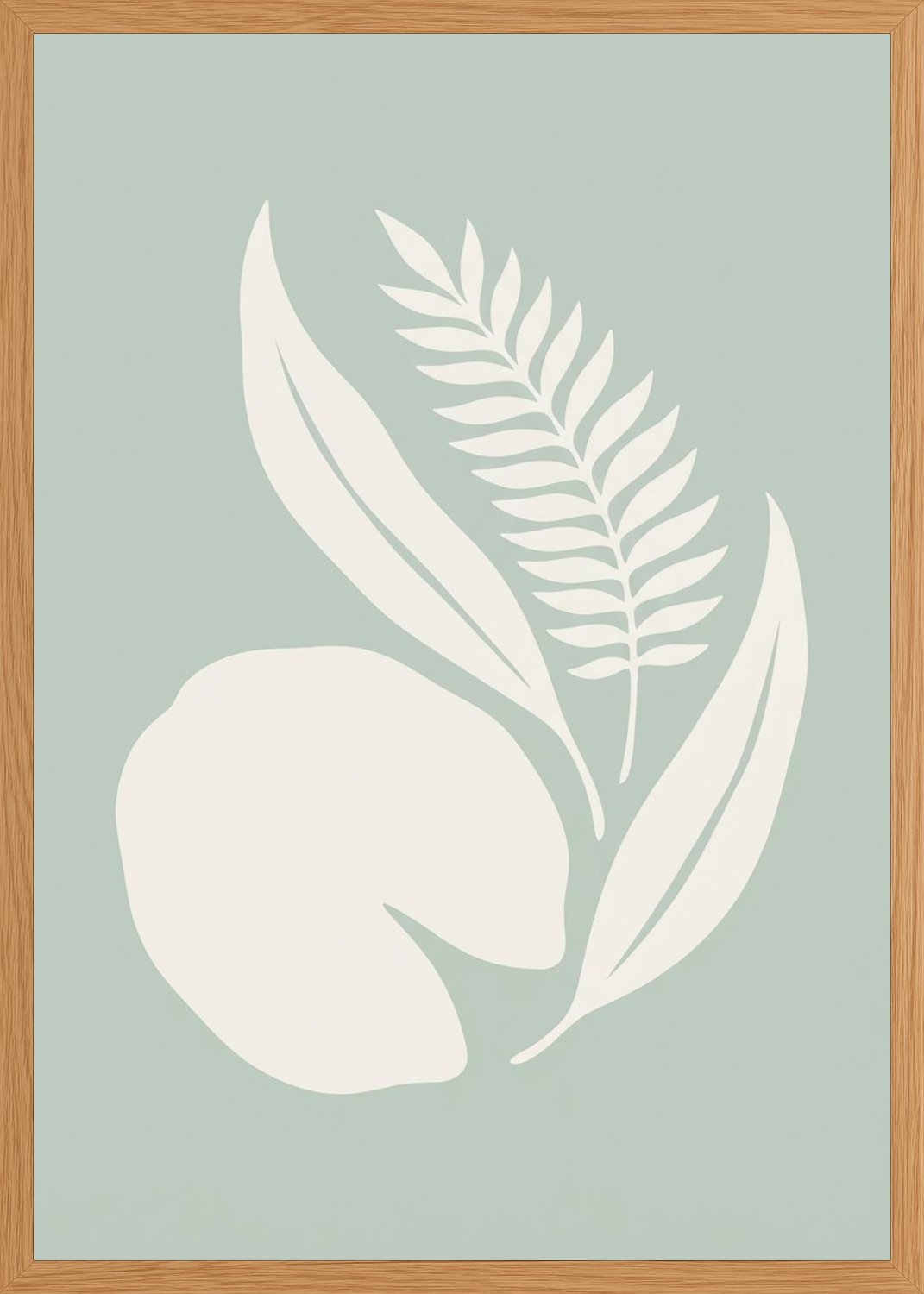 Poster in oak frame