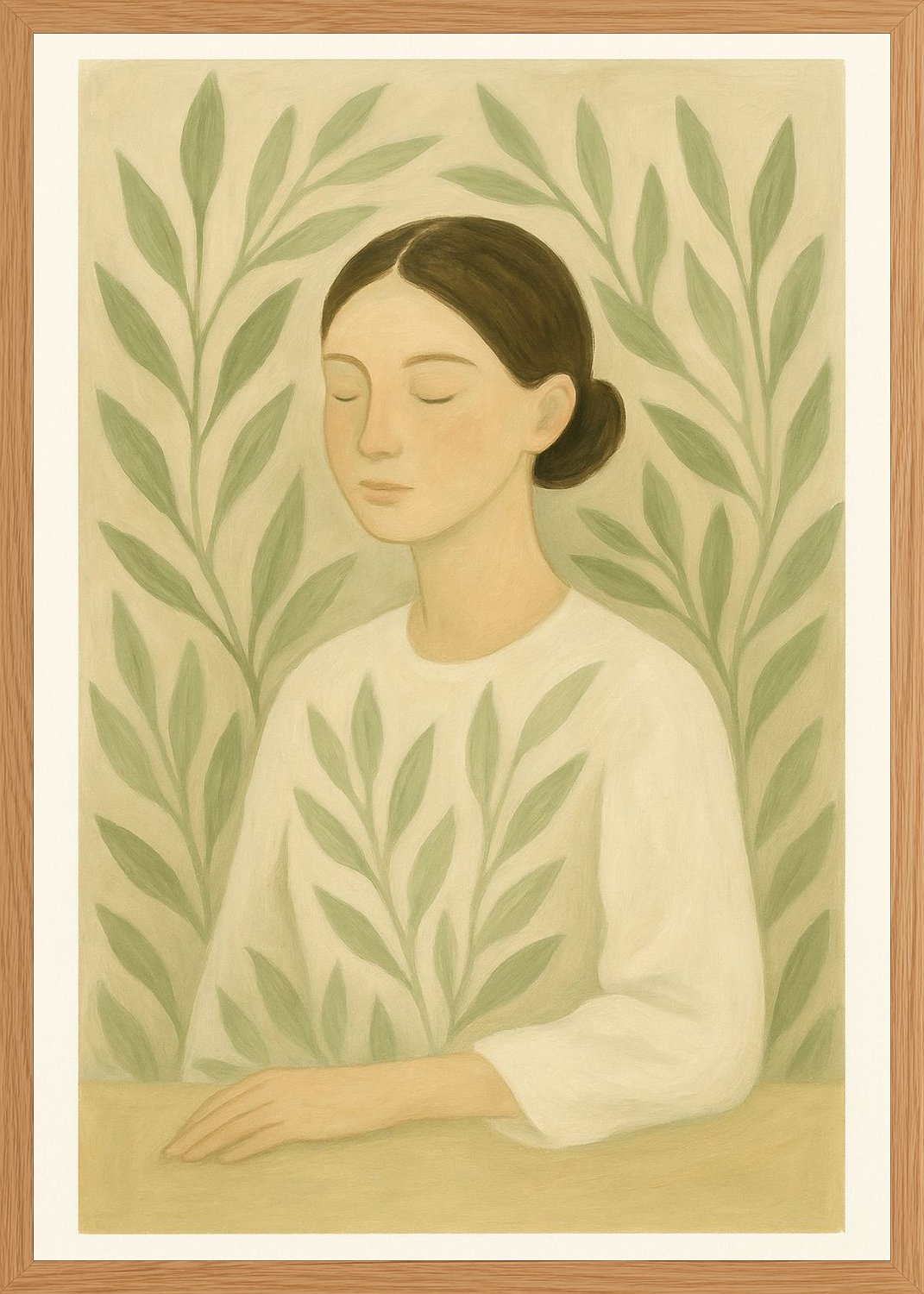 Poster in oak frame