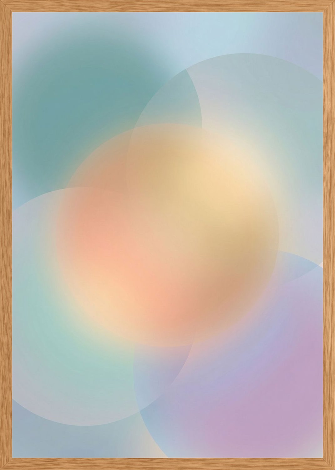Poster in oak frame