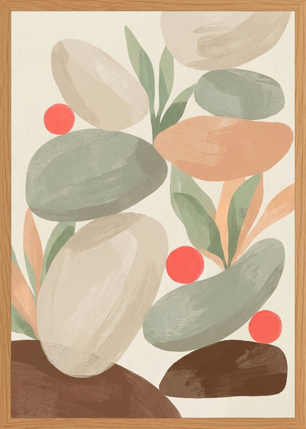 Poster in oak frame