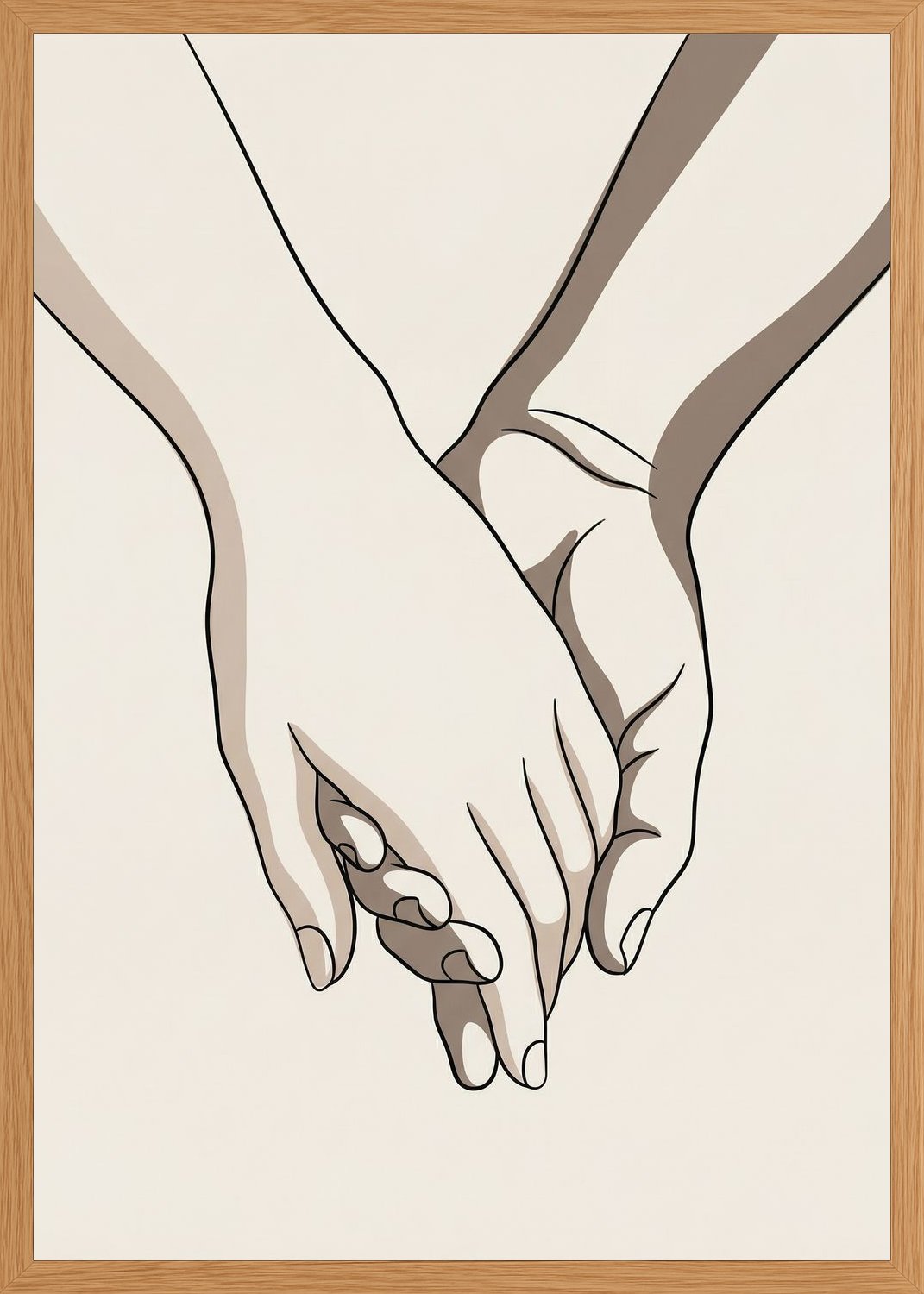 Poster in oak frame