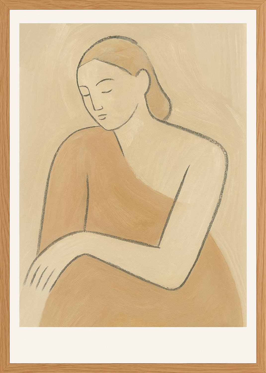 Poster in oak frame