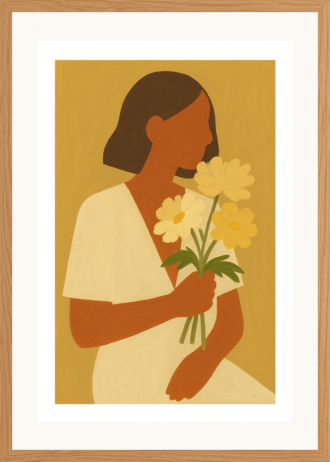 Poster in oak frame