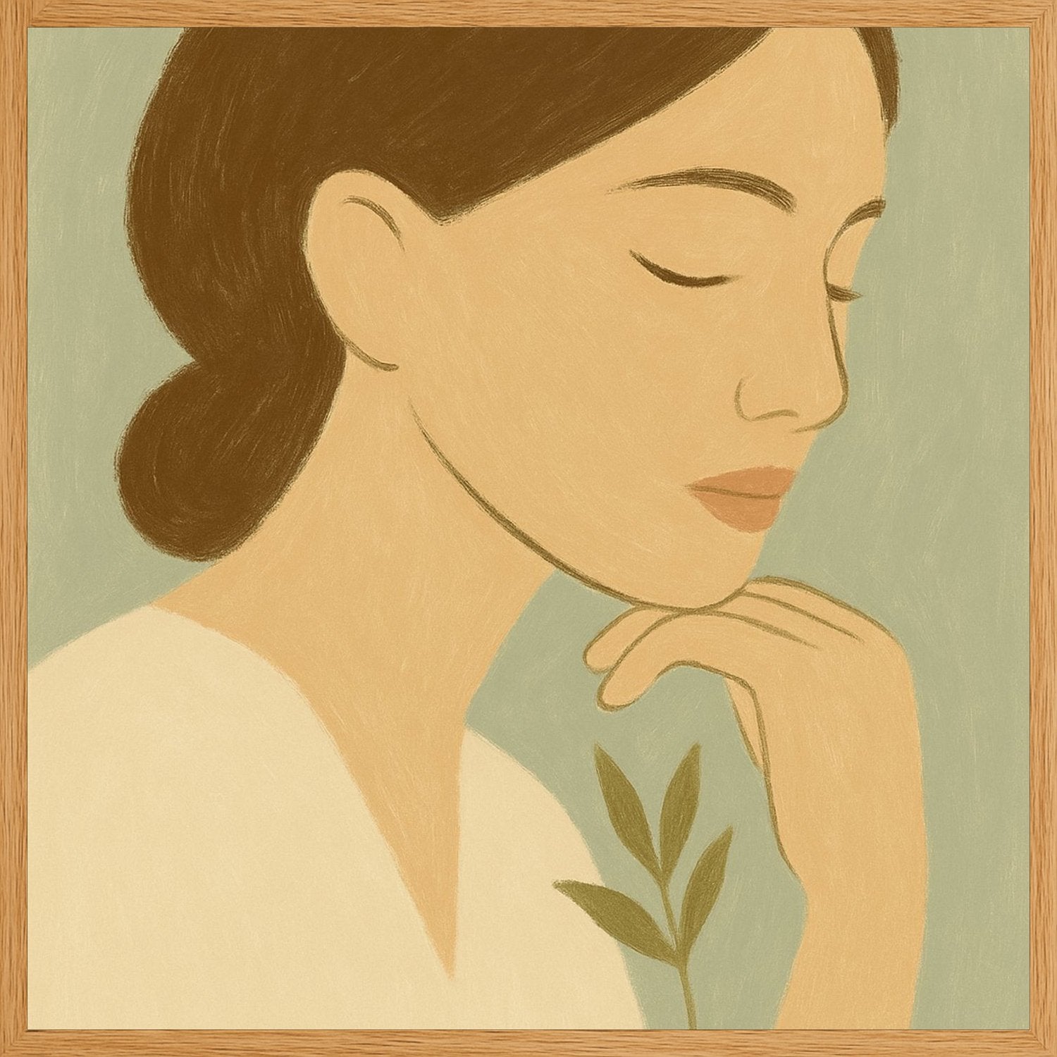 Poster in oak frame