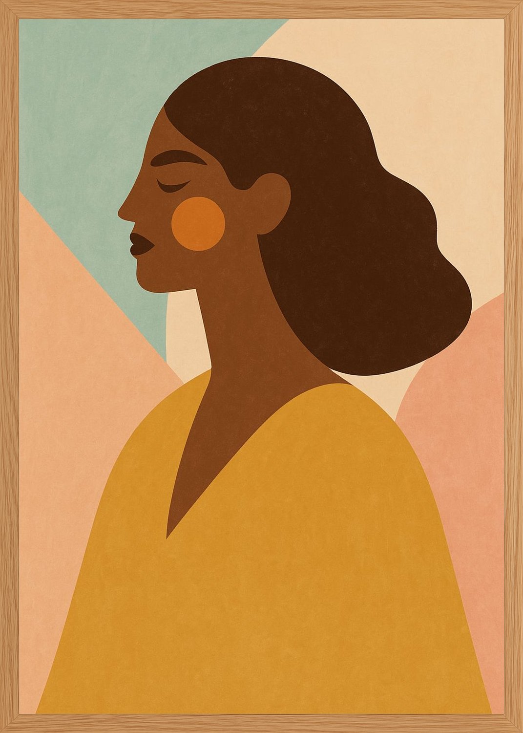 Poster in oak frame