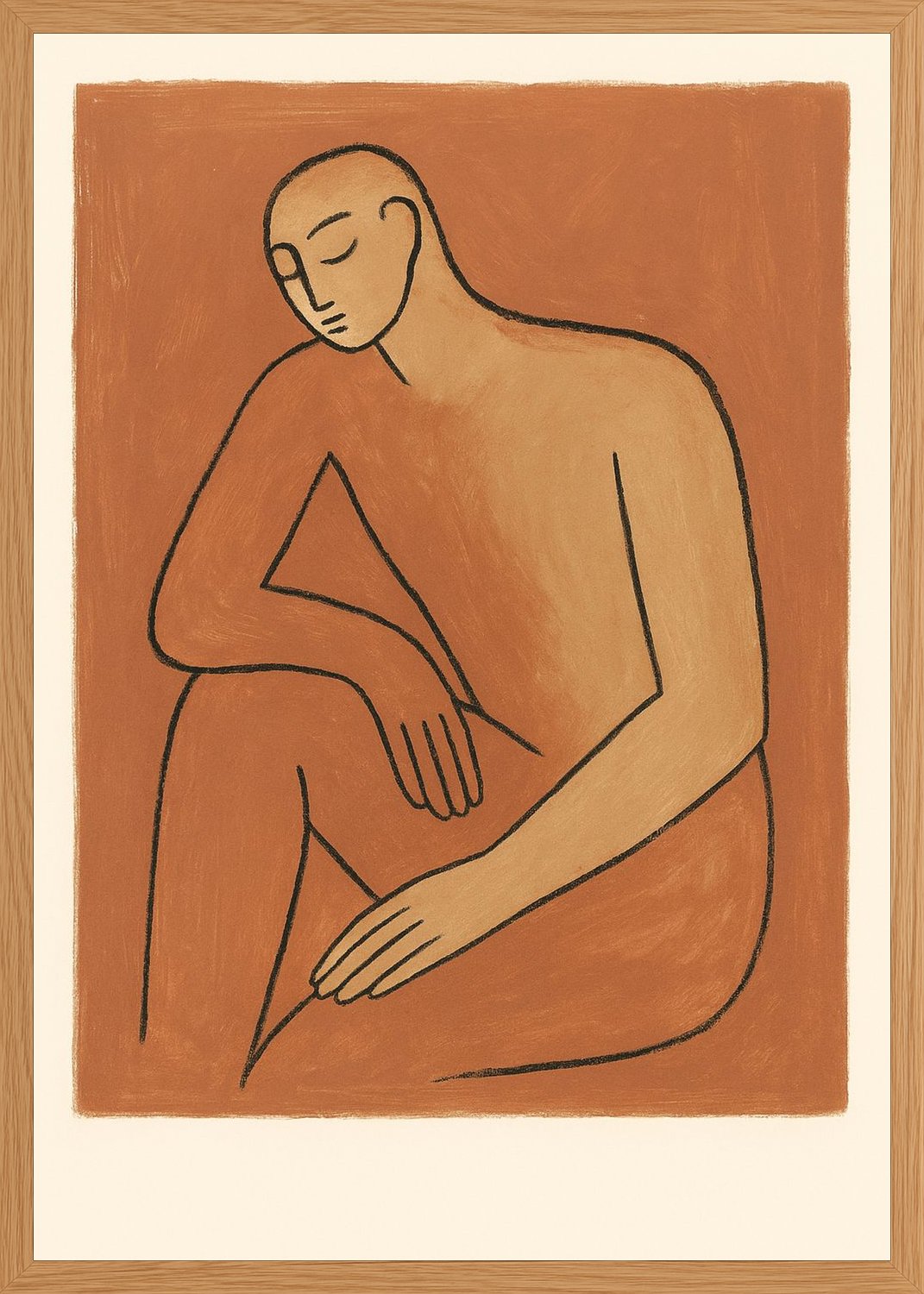 Poster in oak frame