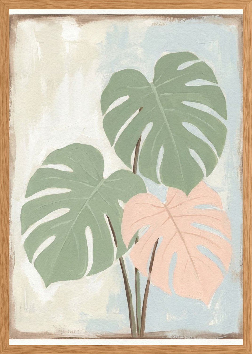 Poster in oak frame
