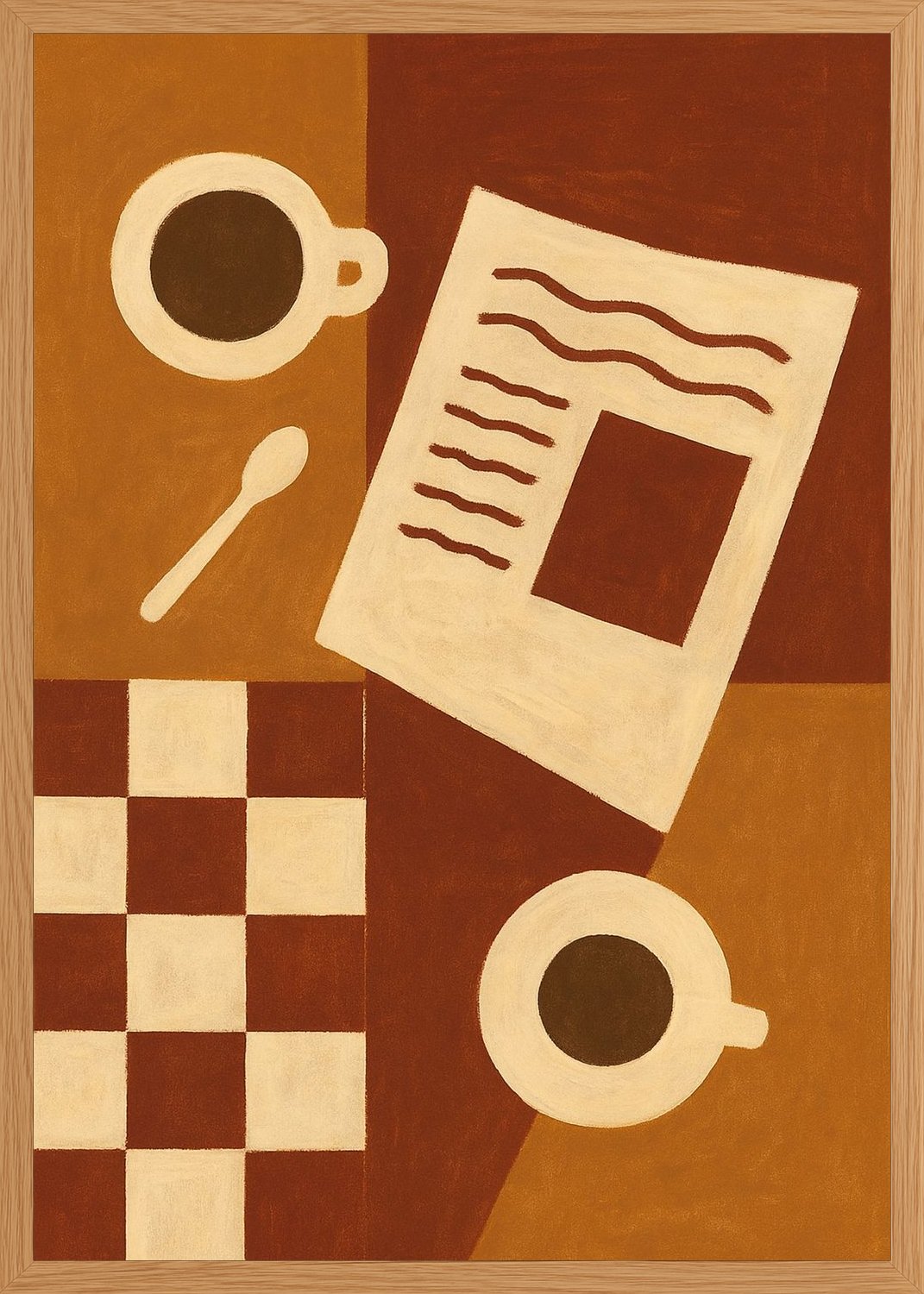 Poster in oak frame