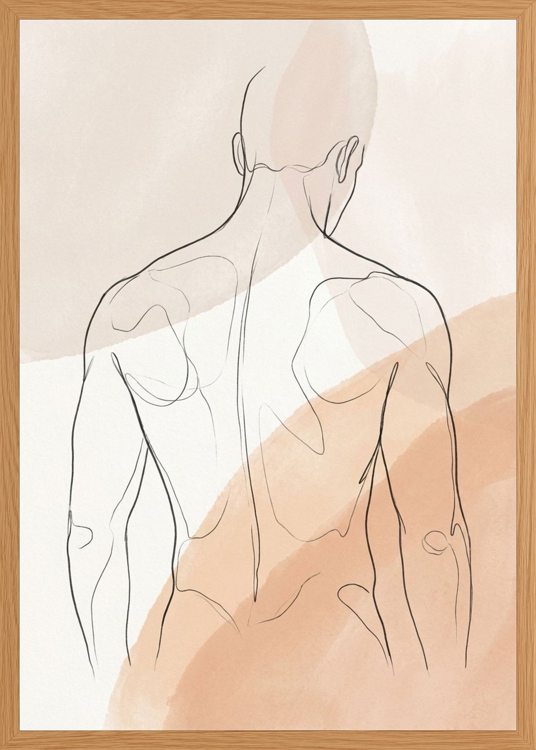 Poster in oak frame