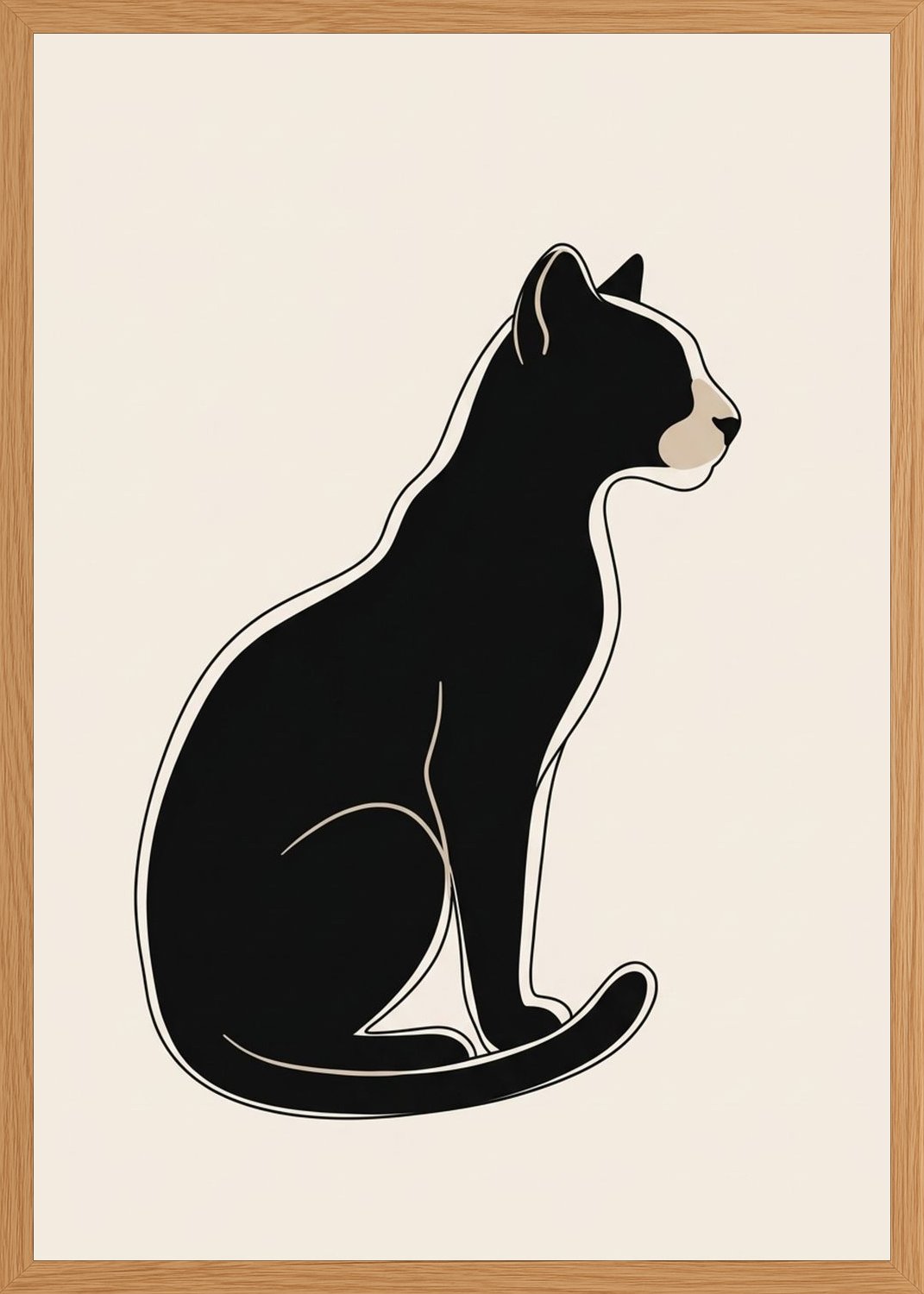 Poster in oak frame