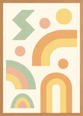 Poster in oak frame