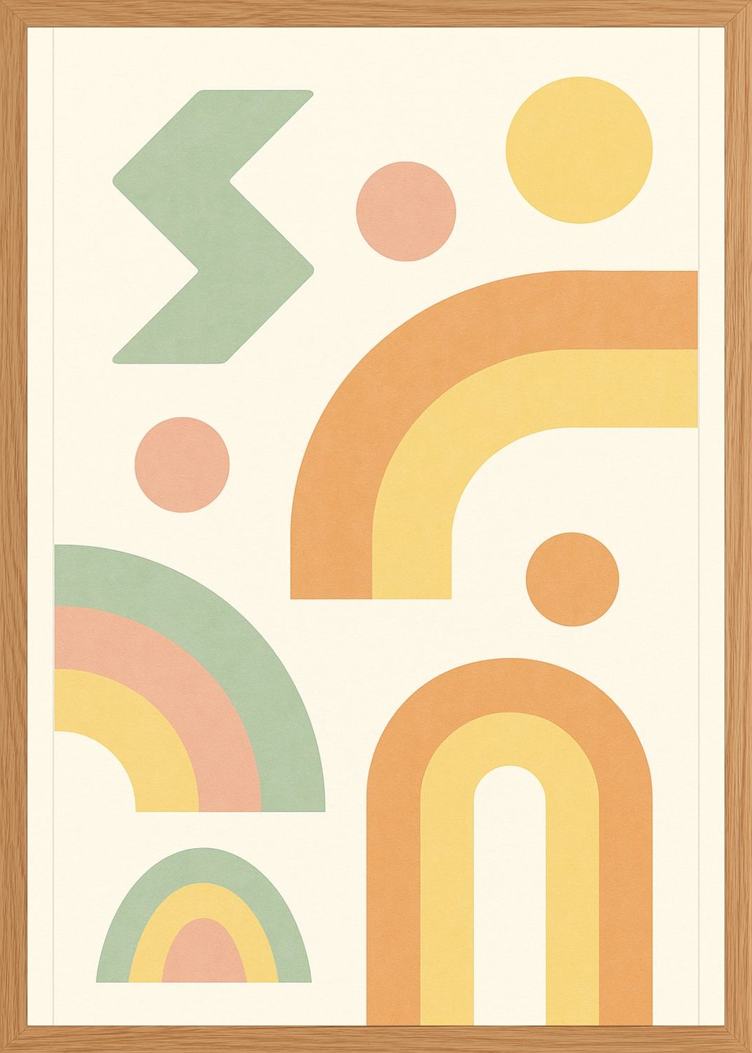 Poster in oak frame
