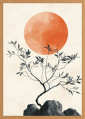 Poster in oak frame