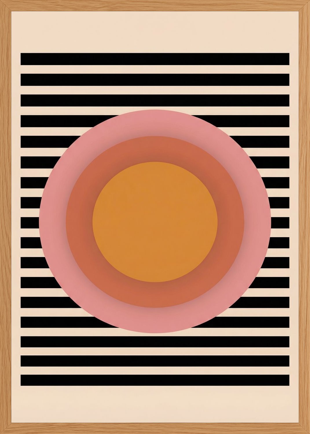 Poster in oak frame