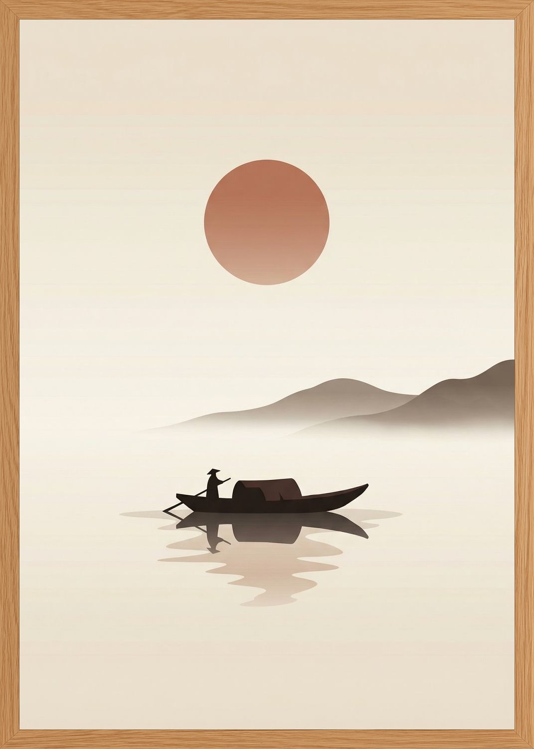 Poster in oak frame