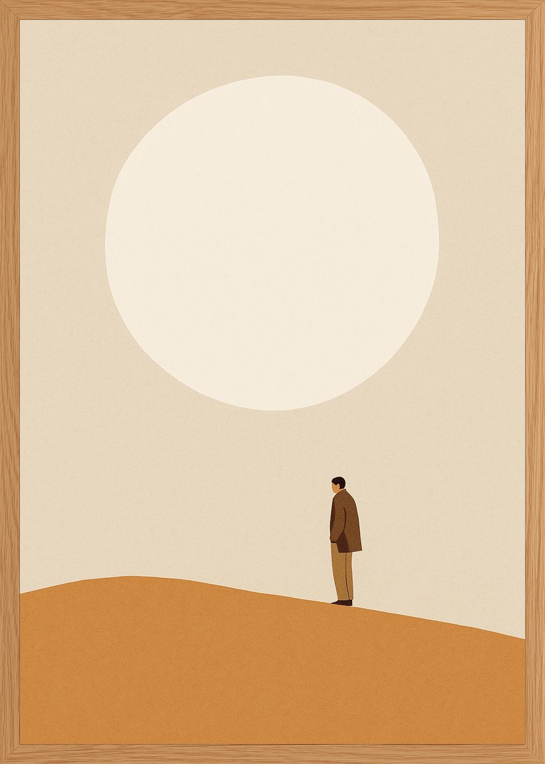 Poster in oak frame