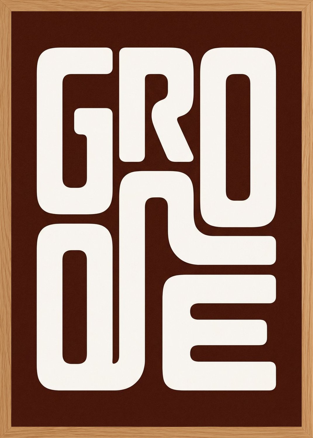 Poster in oak frame