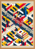 Poster in oak frame